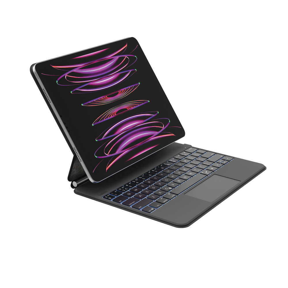 Pro Keyboard Case with Magnetic Stand for iPad Air 13" and iPad Pro 12.9"